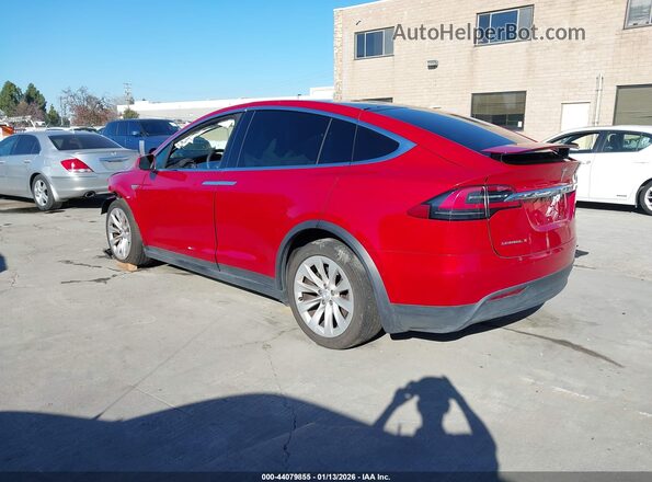 5YJXCBE25GF013298 2016 TESLA MODEL X Red უკანა მარცხენა