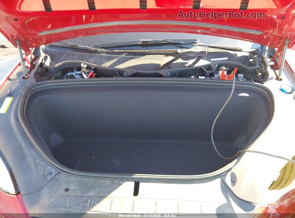 5YJXCBE25GF013298 2016 TESLA MODEL X Red უკანა ხედი