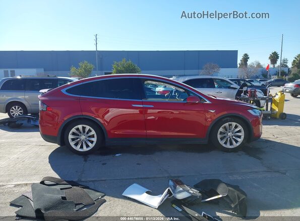 5YJXCBE25GF013298 2016 TESLA MODEL X Red სალონის 360-გრადუსიანი ხედი