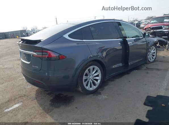 5YJXCBE25MF321650 2021 TESLA MODEL X Серый Задняя правая четверть