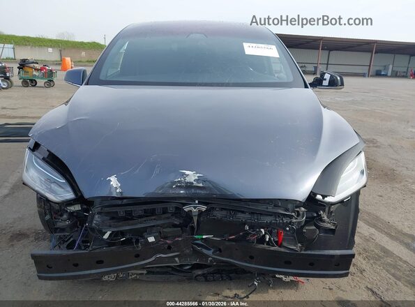 5YJXCBE25MF321650 2021 TESLA MODEL X Серый Вид задней части салона