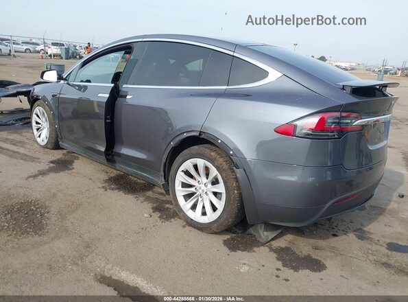 5YJXCBE25MF321650 2021 TESLA MODEL X Серый Задняя левая четверть