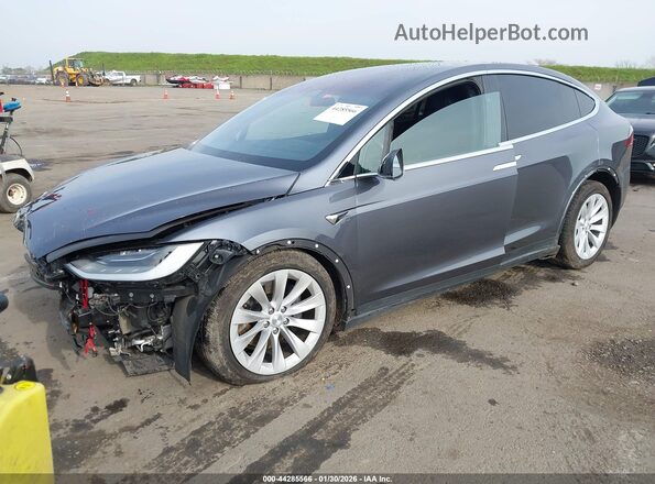 5YJXCBE25MF321650 2021 TESLA MODEL X Серый Передняя левая четверть