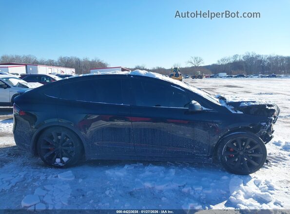 5YJXCBE47MF323353 2021 TESLA MODEL X Black Вид задньої частини салону