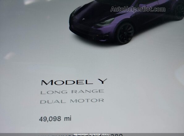 5YJYGDEE2MF108380 2021 TESLA MODEL Y Black Widok tylnych siedzeń