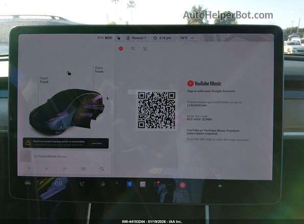 5YJYGDEE2MF108380 2021 TESLA MODEL Y Black 