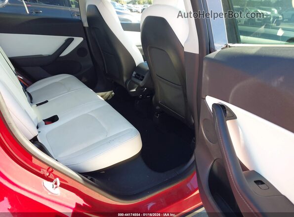 5YJYGDEE3LF023613 2020 TESLA MODEL Y Red Vista de la etiqueta del VIN