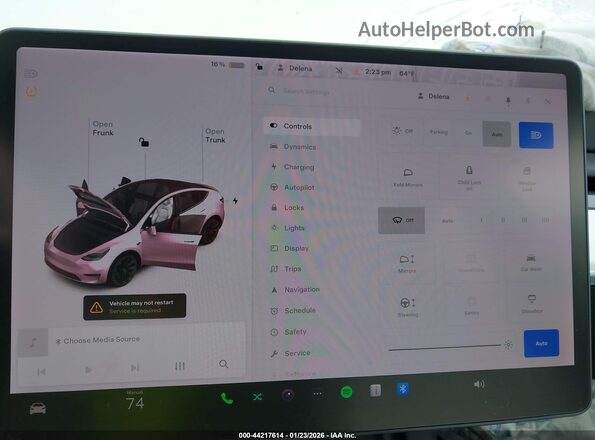5YJYGDEE8MF140248 2021 TESLA MODEL Y White 