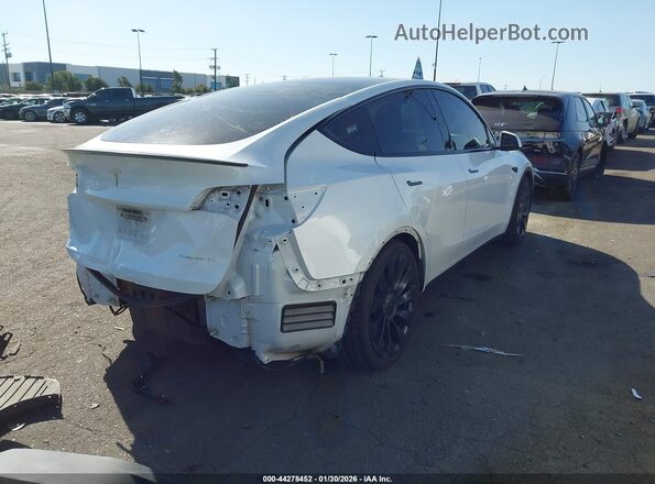 5YJYGDEF7LF001963 2020 TESLA MODEL Y White Задня права чверть