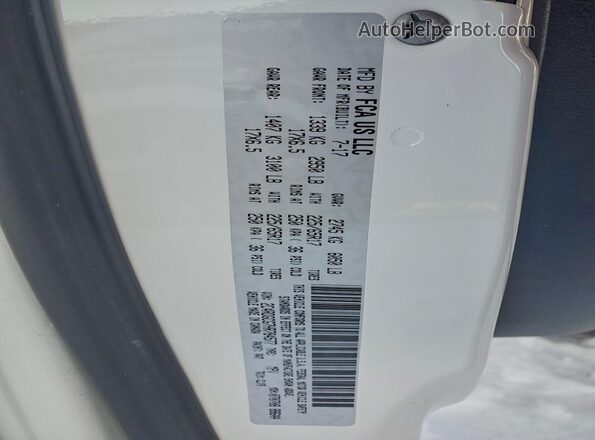 2C4RDGCG7HR784577 2017 DODGE CARAVAN White Vista interior de 360 grados