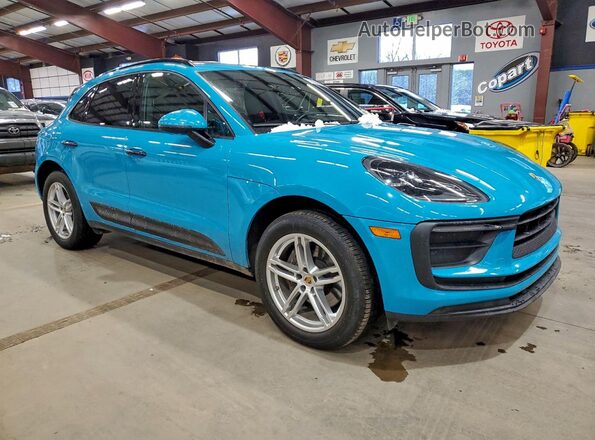 WP1AA2A53NLB01643 2022 PORSCHE MACAN Blue Vista frontal