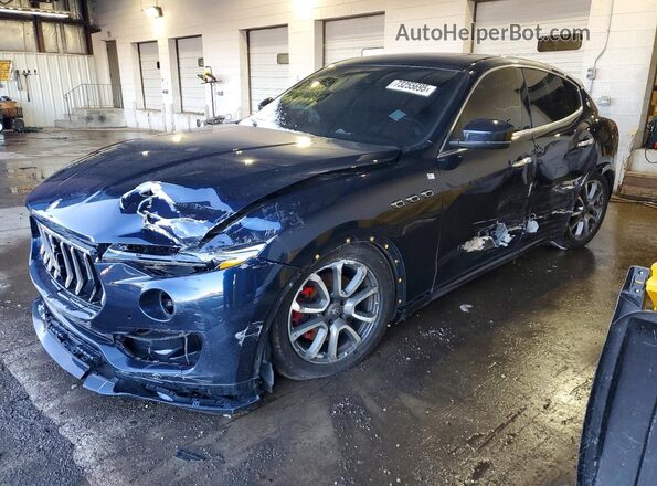 ZN661XUA2KX323641 2019 MASERATI LEVANTE Blue Trasero izquierdo