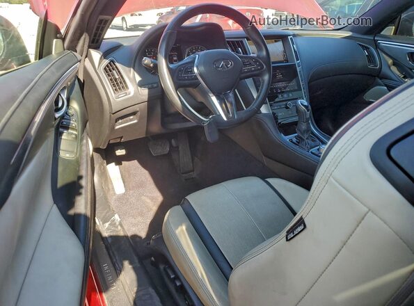 JN1EV7KK4MM411028 2021 INFINITI Q60 Red Widok zestawu wskaźników