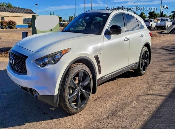 JN8CS1MW2HM411677 2017 INFINITI QX70 White Tył prawy