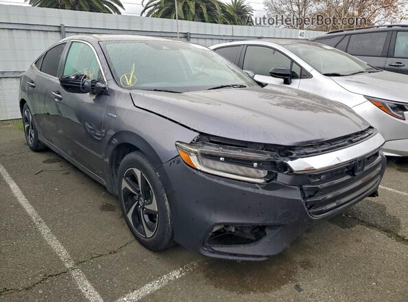 19XZE4F57NE003883 2022 HONDA INSIGHT Gray Вид спереду
