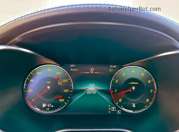 W1N0J8EB7NG026723 2022 MERCEDES-BENZ GLC-CLASS Red Vista del cuadro de instrumentos
