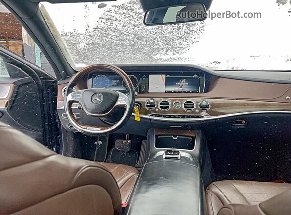 WDDUG8FB0HA216706 2017 MERCEDES-BENZ S Синий Вид задних сидений