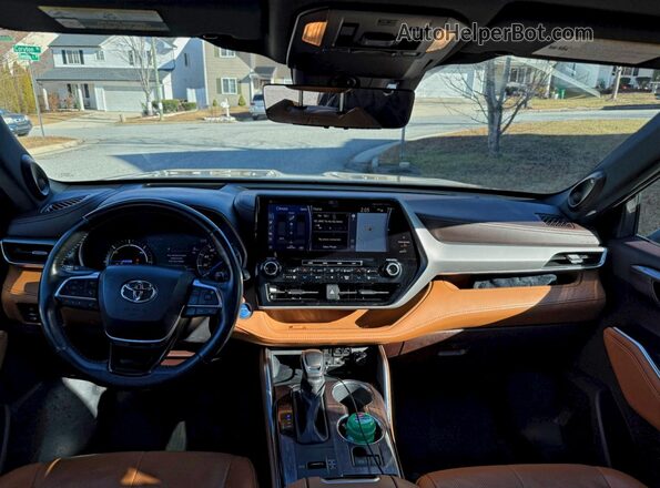 5TDEBRCH1MS032013 2021 TOYOTA HIGHLANDER HYBRID Серый Вид задних сидений