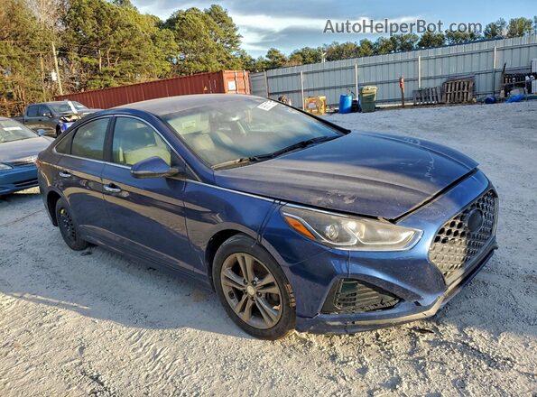 5NPE34AF8JH719475 2018 HYUNDAI SONATA Blue 