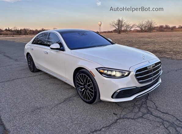 W1K6G7GB3NA078446 2022 MERCEDES-BENZ S Белый Задняя левая четверть