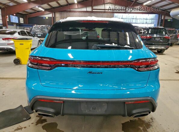 WP1AA2A53NLB01643 2022 PORSCHE MACAN Blue Vista interior delantera