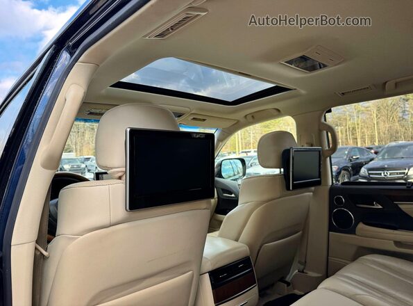 JTJHY7AX2H4242774 2017 LEXUS LX Blue Панорамний вид салону 360°