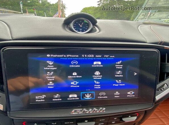 ZAM57YTL2J1270859 2018 MASERATI GHIBLI Blue VIN კოდის სტიკერის ხედი