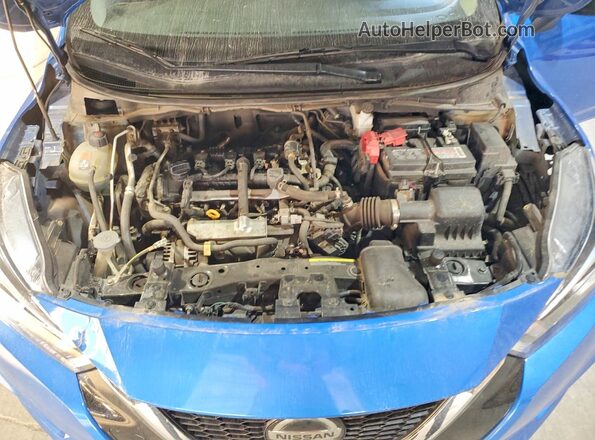 3N1CN8DV3NL825935 2022 NISSAN VERSA Blue Engine compartment view