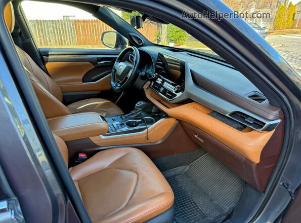 5TDEBRCH1MS032013 2021 TOYOTA HIGHLANDER HYBRID Серый Вид сзади