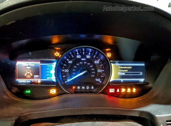 1FM5K8D83JGC04021 2018 FORD FORD EXPLORER Black Вид щитка приладів