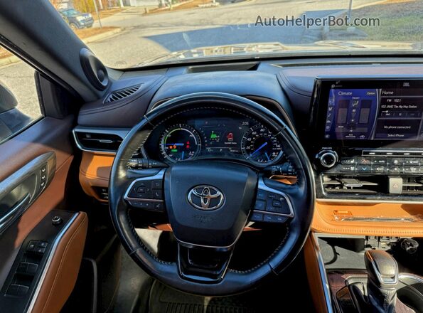 5TDEBRCH1MS032013 2021 TOYOTA HIGHLANDER HYBRID Серый Вид щитка приборов
