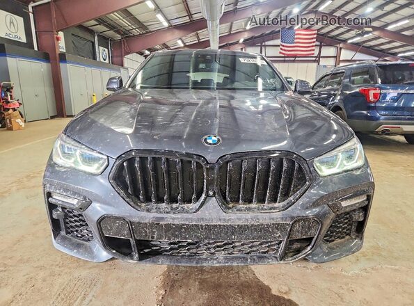 5UXCY8C06L9B21326 2020 BMW X6 Gray უკანა ხედი