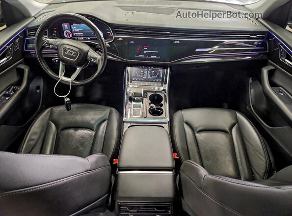 WA1EVAF12MD022460 2021 AUDI Q8 Black Widok zestawu wskaźników