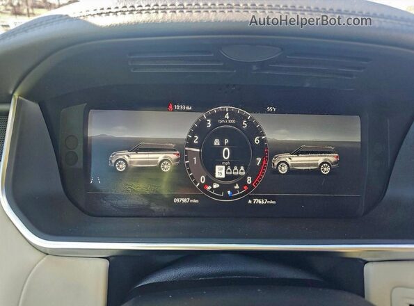 SALWR2RU8KA862566 2019 LAND ROVER RANGE ROVER Blue Dashboard view