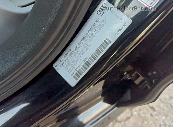 WAUH2AFC9GN146010 2016 AUDI S6 Black Սալոնի հետևի տեսք