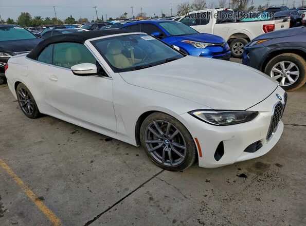 WBA23AT08NCJ12680 2022 BMW 4 SERIES White წინა ხედი