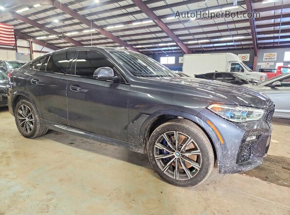 5UXCY8C06L9B21326 2020 BMW X6 Gray წინა ხედი