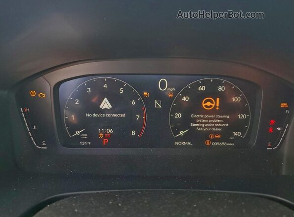 7FARS4H78TE000736 2026 HONDA CR-V Белый Вид щитка приборов
