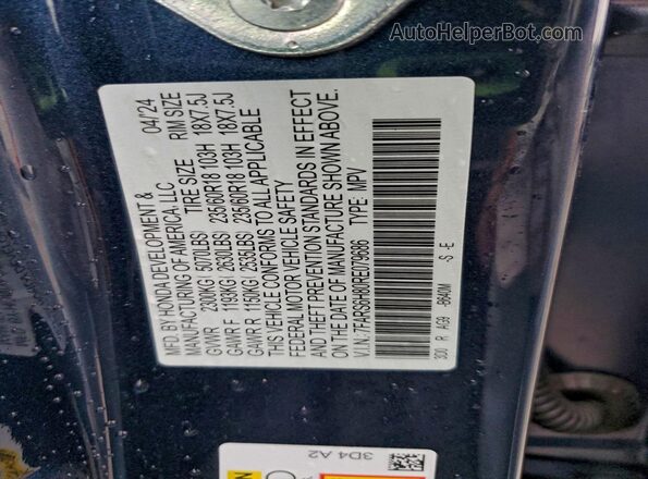 7FARS6H80RE079686 2024 HONDA CRV Blue 
