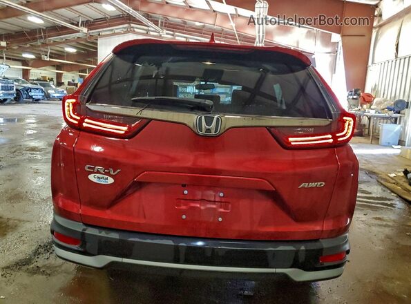 7FARW2H85NE007633 2022 HONDA CR-V Red Հետևի տեսք