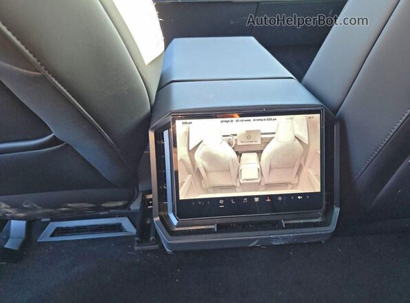 7G2CEHED0SA079712 2025 TESLA CYBERTRUCK Silver Rear seats view