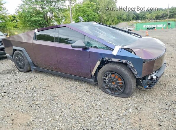 7G2CEHED4RA029826 2024 TESLA CYBERTRUCK Фиолетовый Передняя правая четверть