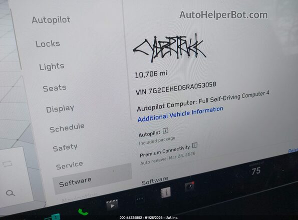 7G2CEHED6RA053058 2024 TESLA CYBERTRUCK Silver 
