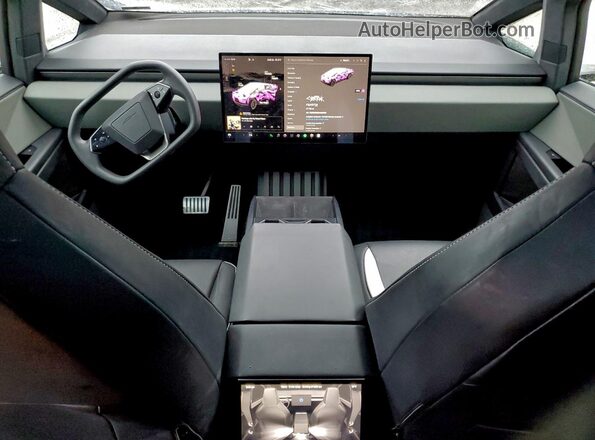 7G2CEHED8RA028338 2024 TESLA CYBERTRUCK Green Առջևի վահանակի տեսք