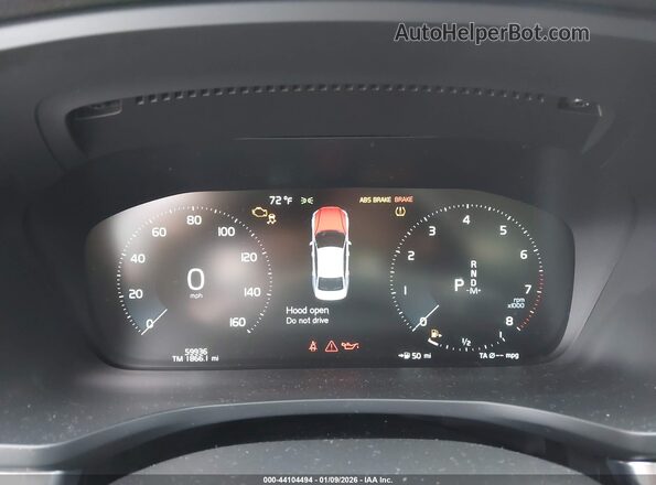 7JRL12FZXNG157854 2022 VOLVO S60 Silver Вид задніх сидінь
