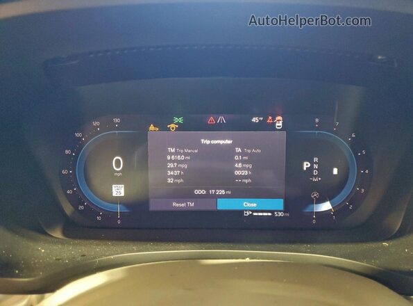 7JRL12GC3SG364527 2025 VOLVO S60 Серый Вид щитка приборов