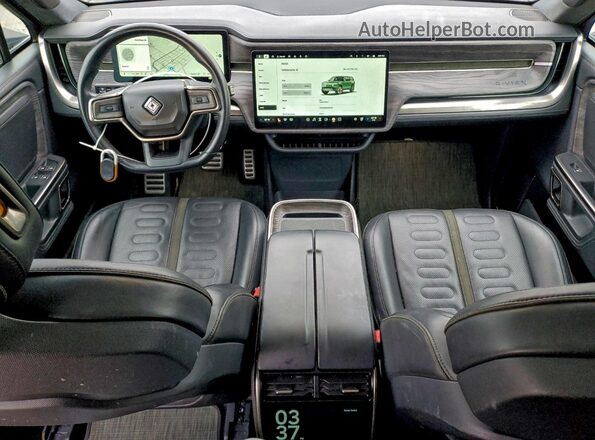 7PDSGABL9NN000891 2022 RIVIAN R1S Green Dashboard view