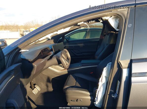 7SAXCAE51NF361877 2022 TESLA MODEL X Black Widok wnętrza z przodu