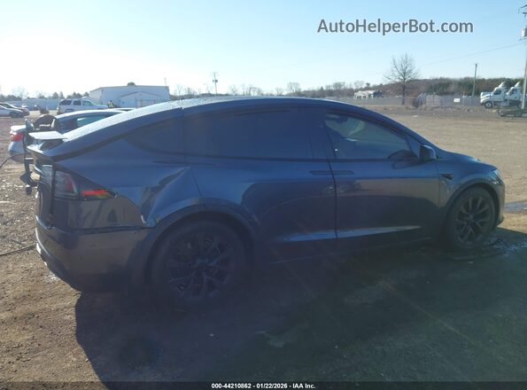 7SAXCAE51NF361877 2022 TESLA MODEL X Black Widok wnętrza z tyłu