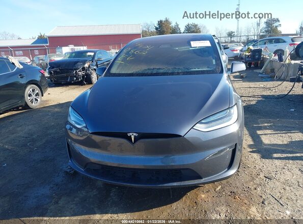 7SAXCAE51NF361877 2022 TESLA MODEL X Black Widok z tyłu